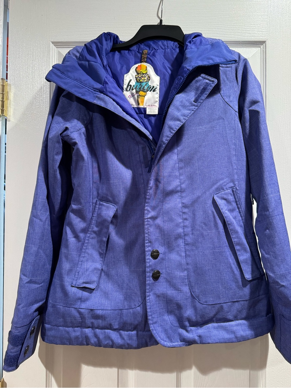 Burton Cool Flavors Dry Ride Women's Blue Hooded Ski/Winter Jacket